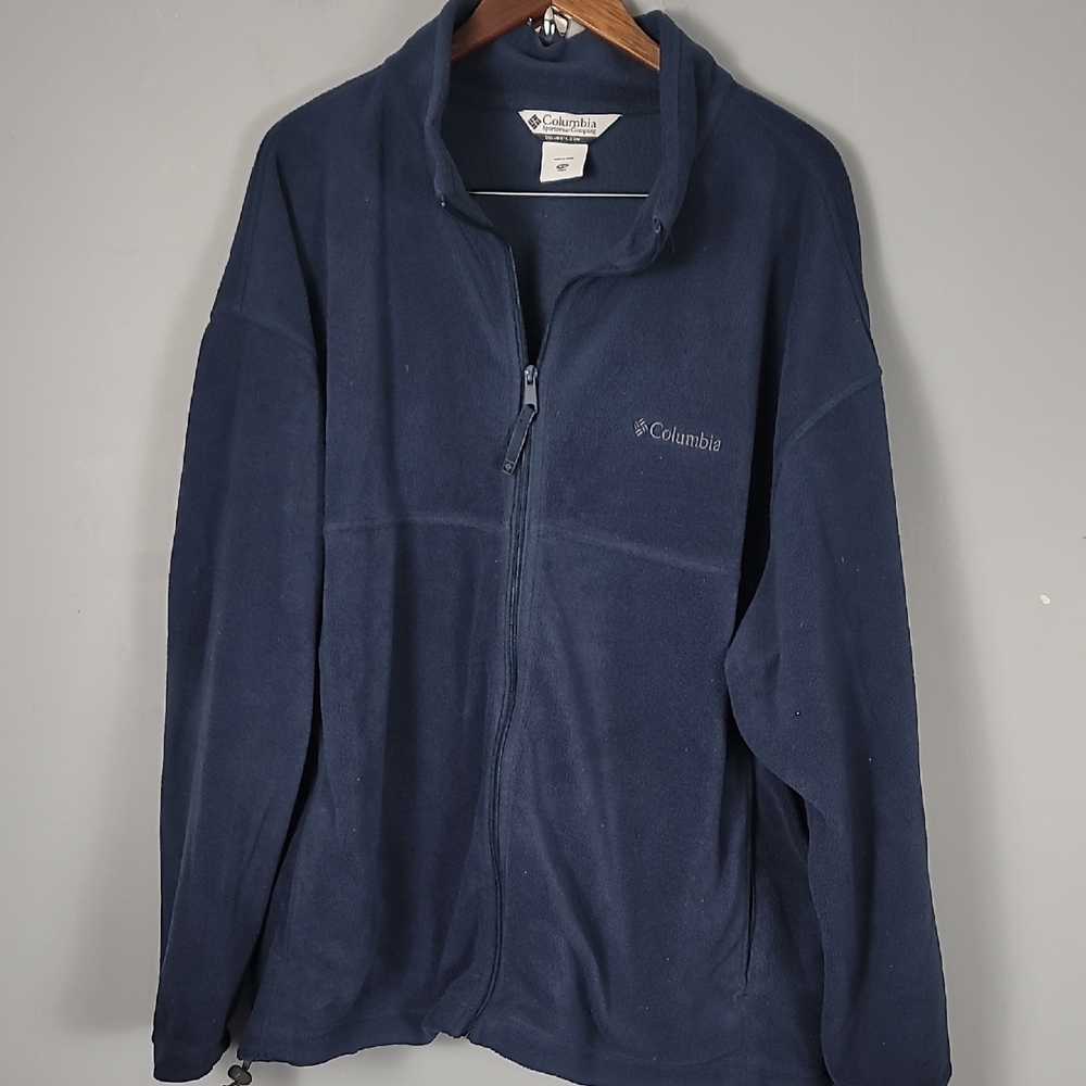 Columbia Blue Performance Fleece Big & Tall Jacket Fleece Zip-Up